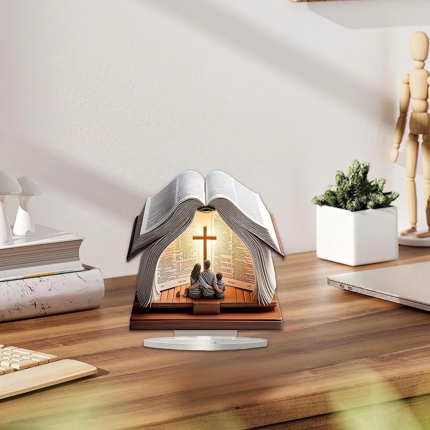 Jesus Night Light Christian Night Light Bible Cross Lamp Decor Bohemian