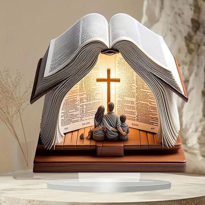 Jesus Night Light Christian Night Light Bible Cross Lamp Decor Bohemian