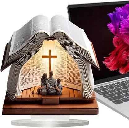 Jesus Night Light Christian Night Light Bible Cross Lamp Decor Bohemian