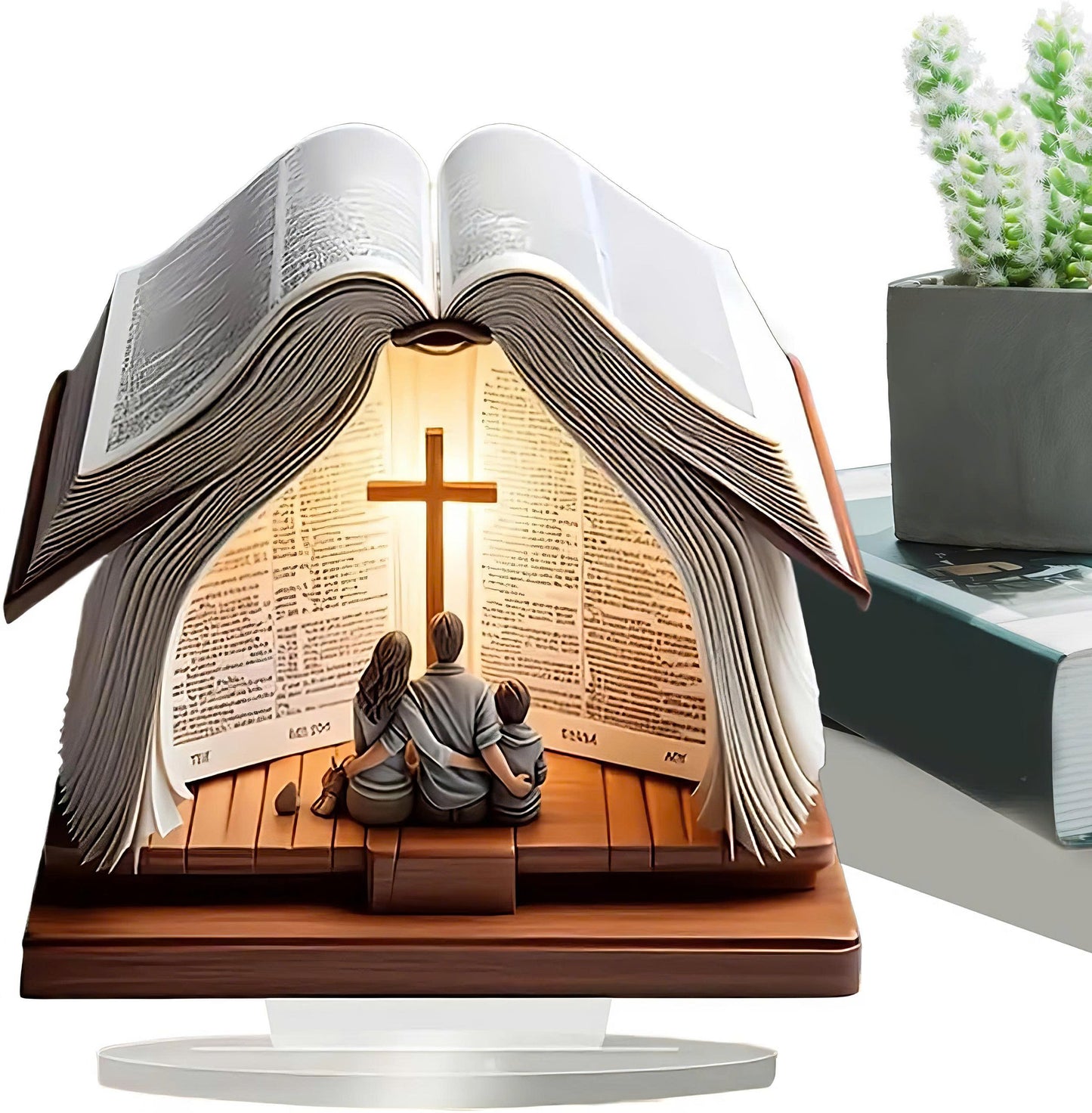 Jesus Night Light Christian Night Light Bible Cross Lamp Decor Bohemian